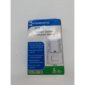 Intermatic PIR Vacancy Sensor Switch Ivory IOS-DPBIF2-WH New in Box   sb  c3
